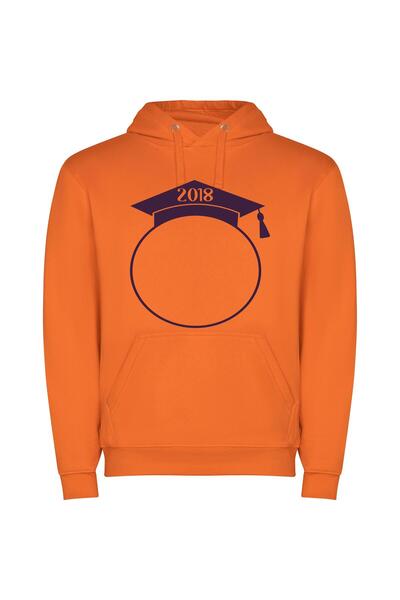 iLovePrints Elegant Graduation Memories 2018 Φούτερ με κουκούλα σε χρώμα Πορτ...