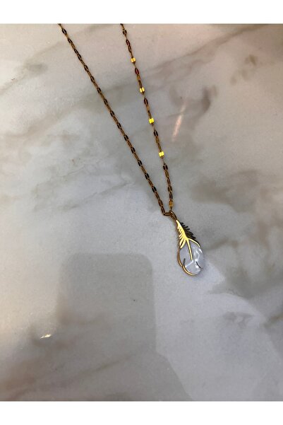 gozdeasutayaccessory Leaf Steel Necklace