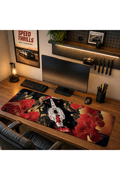 RUGRUMBA CLS1014 40x90cm Gaming Player XL Mousepad cu margini cusute, de dime...