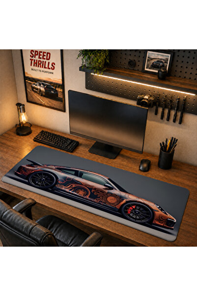 RUGRUMBA CLS1007 40x90cm Gaming Player XL Mousepad cu margini cusute, dimensi...