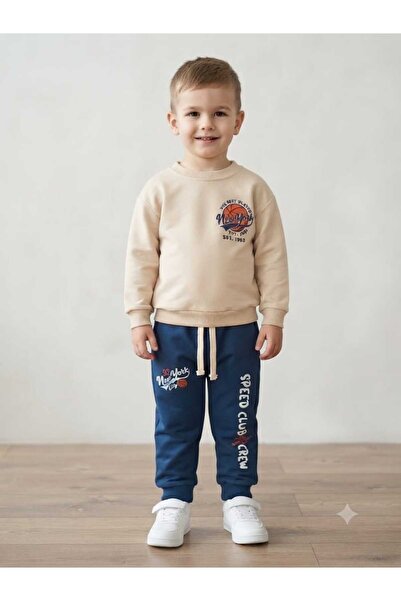 poyraz kids New York Printed Boys' Set
