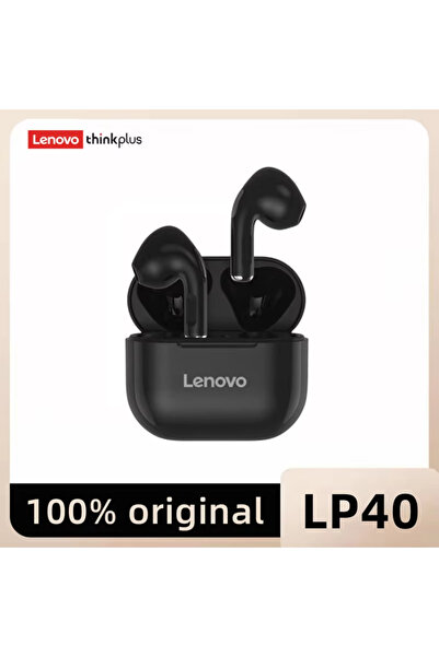 Choice1 سماعات أذن لاسلكية Lenovo Black LP40 الأصلية شبه داخل الأذن بتقنية ال...