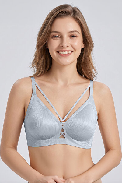 Yeni İnci Br121 Bonding Laser Cut Women's Bra with Underwire Support - Non-Ma...