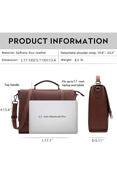 GENERAL Laptop Bag for Women,15.6 17 Inch Laptop Tote Bag Briefcase