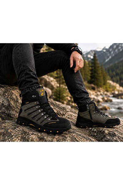 Dsm D.S.M Erkek Outdoor Trekking Rahat Kaymaz Taban Bilek Destekli Suya Dayan...