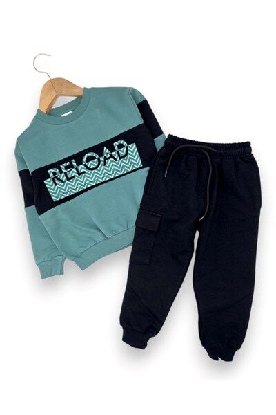 voyyo kids baby Boys' Seasonal Compact Cotton Top and Bottom Tracksuit Set, A...