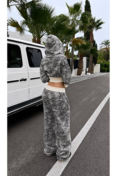 eyonnwear Y2K Kamuflaj Premıum Baggy Eşofman Takımı