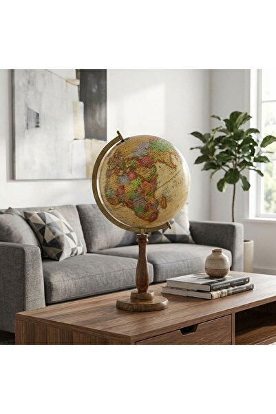 Generic New In Royalus Globe With Wooden Base 62Hcm