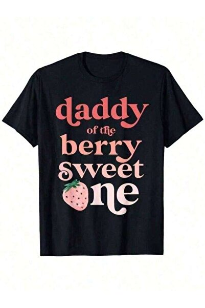kai22 تي شيرت Daddy Of The Berry Sweet One Strawberry First 1st هدايا عيد الف...