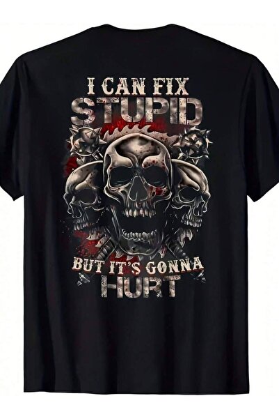 4Car Men'S Casual Short Sleeve T-Shirt I Can Repair Foolishness, But It Will ...