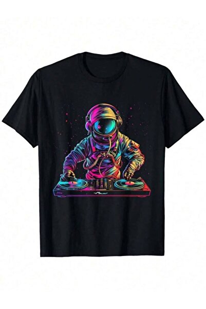 9TAY تي شيرت رجالي بتصميم أسطوانات الفينيل الموسيقية (EDM، تكنو، هاوس)، قميص ...