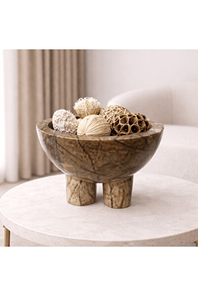 Roots Furniture وعاء رخامي