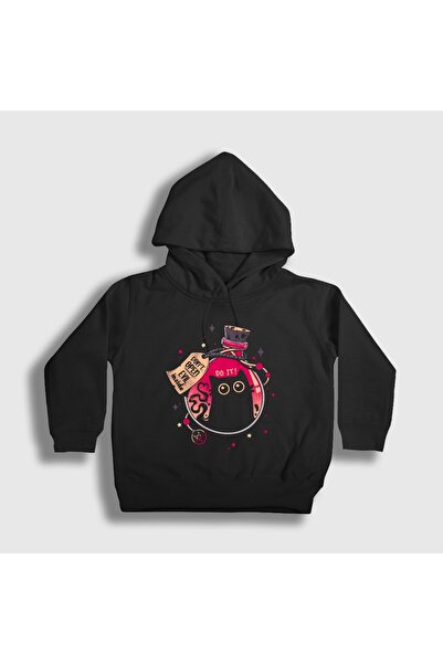 Presmono Unisex Kids Black Don'T Open Evil Inside Do It Cat Hooded Sweatshirt...