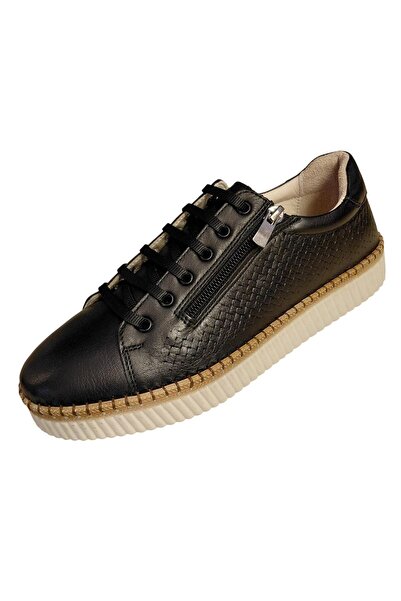 Bulldozer 261838 Women's Genuine Leather Zippered Daily Comfort Shoes