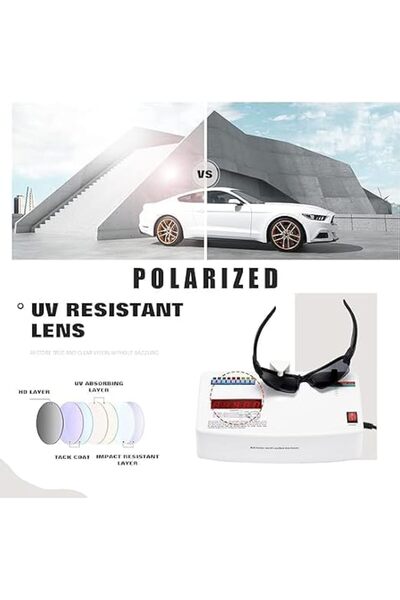 NALACAL Polarized Sports Sunglasses for Men Women, Half-Frame Cycling Glasses...