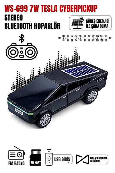 Teknoloji Gelsin WS-699 Cybertruck Model Bluetooth Hoparlör | TWS Stereo | Gü...