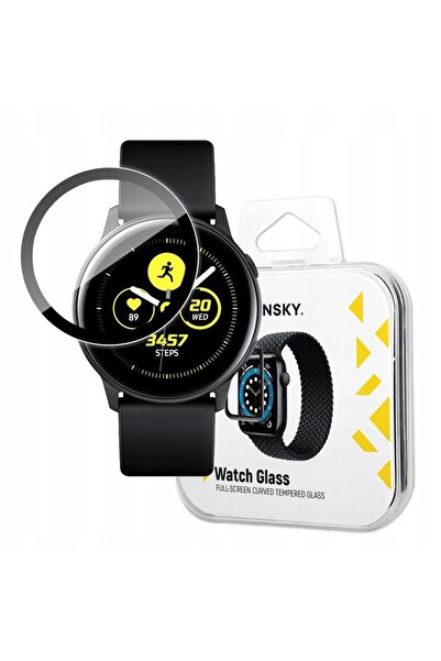 WOZINSKY Sticlă securizată hibridă pentru Samsung Galaxy Watch Active cu prot...