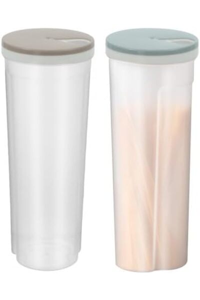 YILANJIN Set of 2 Spaghetti Storage Jar,Tall Airtight Container,1.5L Capacity...