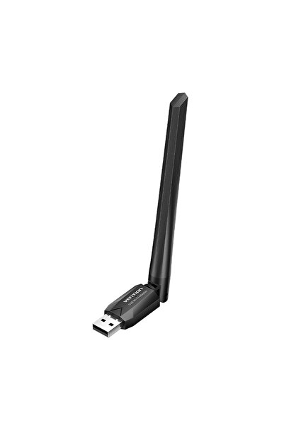 Vention AC650 USB Wi-Fi Dual Band Προσαρμογέας Δικτύου με Κεραία Υψηλής Απολα...
