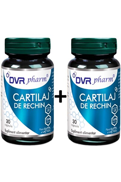 DVR Pharm Pachet Cartilaj Rechin 500mg, (min. 10% calciu min. 4% condroitina)...