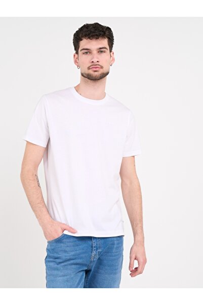 Lee Cooper - Tricou barbat de culoare uniforma cu detalii logo
