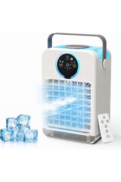Morvena Picks Răcitor de aer Ventilator de ceață, temporizator 2-8 ore, minia...