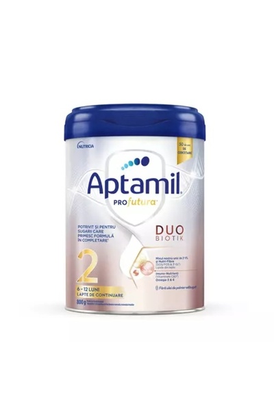 Aptamil Lapte praf ProFutura 2 DuoBiotik, 6 - 12 luni, 800 g,
