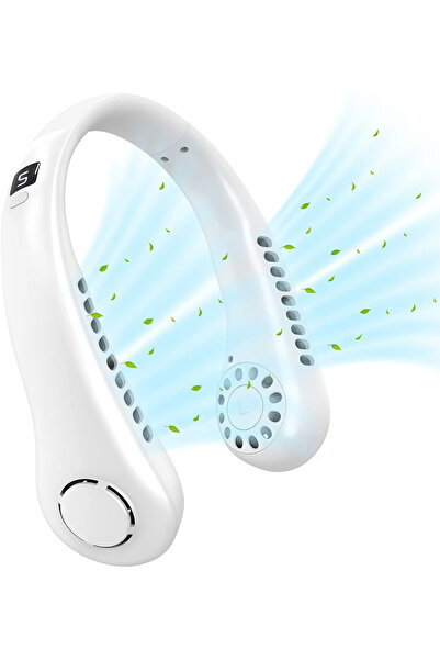 STARSTAR Bladeless neck fan, portable neck fan with LED display, rechargeable...