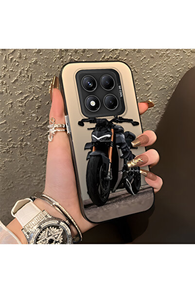 CHICASELUX Redmi Note 14 Pro 4G/5G Uyumlu Havalı spor motosiklet baskılı mat ...