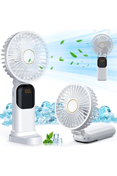 STARSTAR Mini portable fan, USB rechargeable fan, small pocket fan with 5 spe...