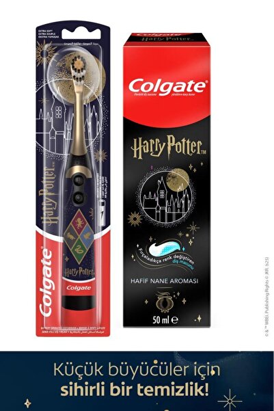 Colgate Harry Potter Çocuk Pilli Diş Fırçası, Çocuk Diş Macunu 50 ml