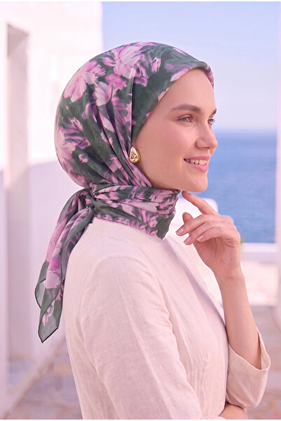 EBRUTESETTÜR سلسلة الأوشحة الزهرية الزمردية