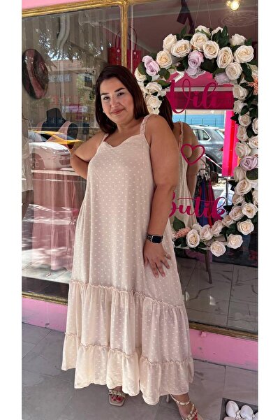 Store Büyük Beden Askılı Elbise