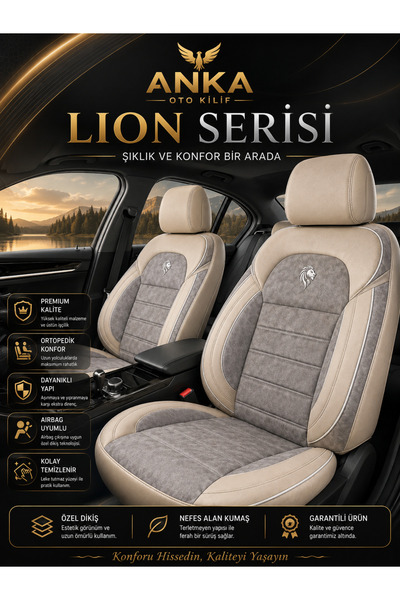Anka Volkswagen Bora 1998 Ve 2005 Araca Uyumlu Premium -TAM SET- Oto koltuk k...