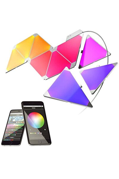 Nanoleaf مجموعة ألواح الإضاءة الذكية الإصدار الإيقاعي 9 ألواح بالإضافة إلى وح...