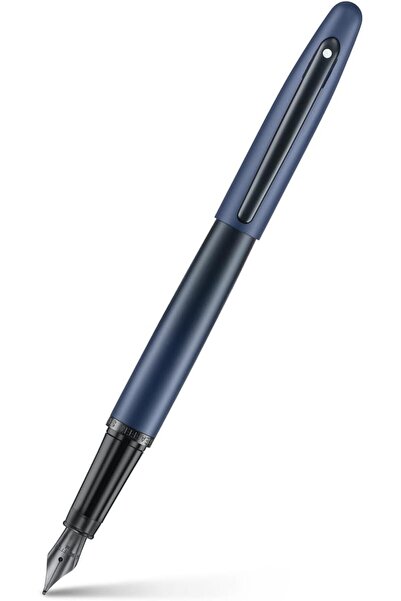 Sheaffer VFM Fountain Pen | E9429 Matt Blue with Black Trims with PVD | Mediu...