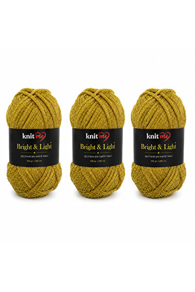 knitme Bright&Light 100 Gr 285 Mt 3-Piece Rope