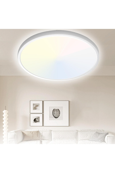 Dotail Set of 2 LED Ceiling Lights, 36W, 3200 lm, 3000K/4000K/6000K, IP54, CR...