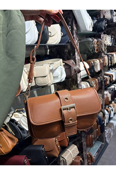 Çanta Trend Women's Belt Detailed Baguette Bag