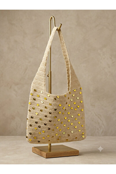 green poll Handmade Knitted Bag