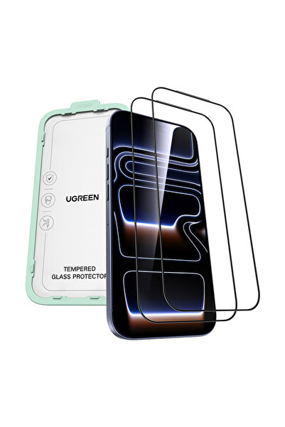 Ugreen Sticlă securizată pentru iPhone 17 Pro, 2 bucăți, protecție 9H