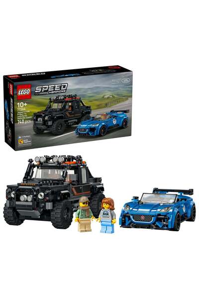 LEGO Set Speed Champions Jaguar Project 7 și Land Rover Defender (77264)