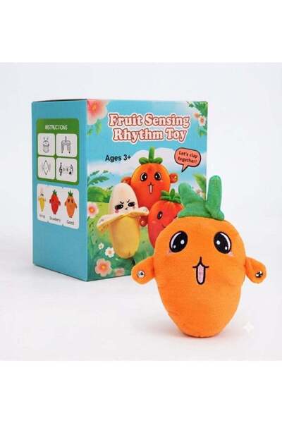 DOLL Interactive Plush Carrot Toy for Children with Rhythmic and Musical Sens...