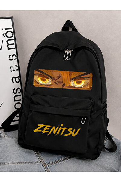 Toum Zenitsu Printed Black Backpack