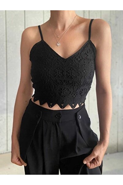 BEBE PLUS Knitted Lace Bustier