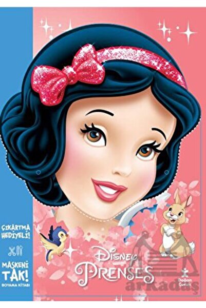 Doğan Çocuk Maskeni Tak Disney Prenses Çıkartma Hediyeli Boyama Kitabı