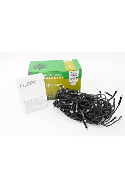 Rao Instalatie de Craciun Tip Turturi, Franjuri cu Flash, Sectiune 3 M, 96 Le...