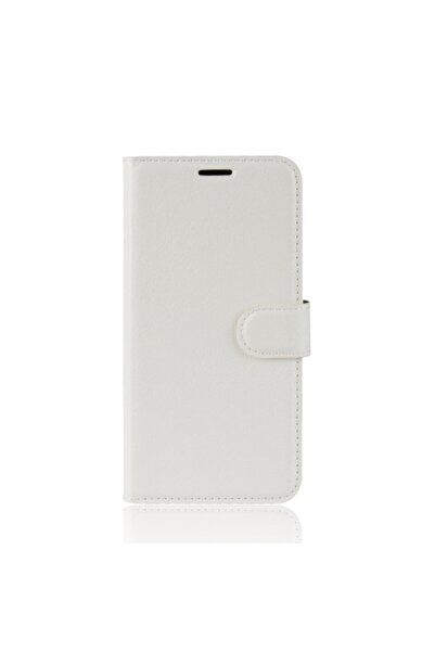 OEM Δερμάτινη Θήκη Πορτοφόλι με Βάση για Huawei Mate 20 Lite - Λευκό