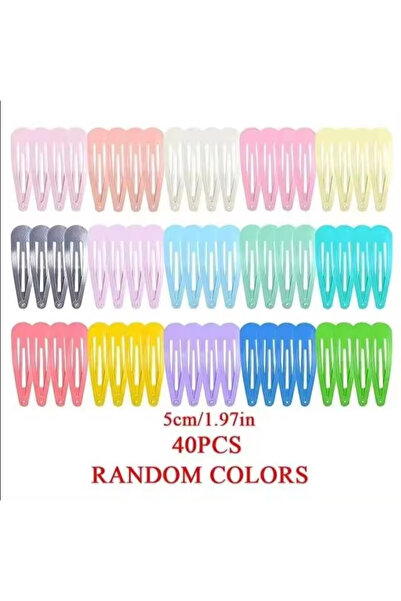 Choice1 40pcs 40Pcs Girls Hair Clips Candy Color Dripping Hair Clip Princess ...