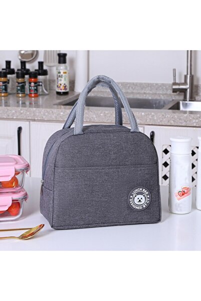 choice2 Gray G869B Insulated Lunch Bag Women Kids Cooler Bag Thermal Bag Port...